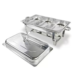 Réchaud à buffet multifonction en acier inoxydable, ensemble de buffet, chauffe-plats à gaz, conception détachable pour restaurant - Product Image 6