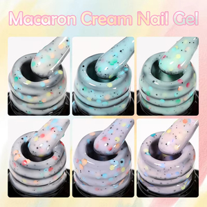 Esmalte de <span class=keywords><strong>Uñas</strong></span> en Gel de Calidad Superior, 7 ml, con Lentejuelas de Caramelo Macaron, Colores <span class=keywords><strong>Pastel</strong></span> de Primavera y Verano - Product Image 6
