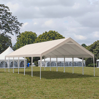 Tentes personnalisables tout-en-un en tissu Oxford polyester PVC durable pour mariages, événements et expositions, avec poteaux en aluminium à montage rapide