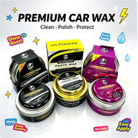 Cire Nettoyante Premium Ultime Carnauba Plus en Pâte, Polish Hydrophobe, Anti-Oxydation, Protection Brillance pour Détail Automobile
