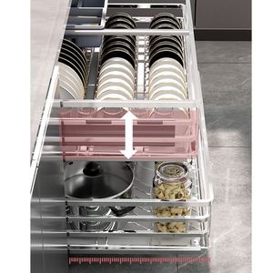 <b>Kitchen</b> Furniture Accessories Hardware Soft Sliding <b>Out</b> <b>Pull</b> <b>Out</b> Cabinet Drawer <b>Basket</b> Wire <b>Baskets</b> for <b>Kitchen</b> Storage Racks - Product Image 6