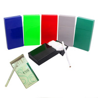 Étui à cigarettes Transparent en plastique acrylique imperméable pour femme, boîte de rangement de paquet