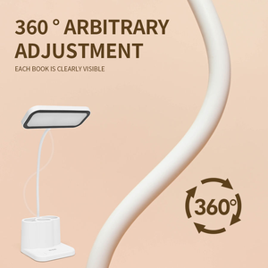 Lampe de bureau <span class=keywords><strong>LED</strong></span> moderne pour lecture et écriture, protection oculaire, rechargeable, à piles, en plastique écologique, à intensité variable, pour chambre à coucher - Product Image 4