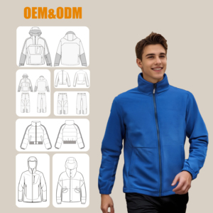 2024 New Arrival Winter Lightweight Sports Outdoor Warm Windproof <strong>Micro</strong> Polar <strong>Fleece</strong> Men <strong>Jacket</strong> With Elastic Cuff - Product Image 1