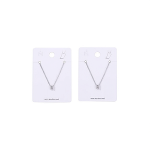 Chaîne de cheville en acier inoxydable lettre H, design minimaliste pour femme, bijoux tendance - Product Image 2