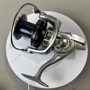 Carrete de Pesca Seehoo para Pesca en Alta Mar, Lanzamiento Largo, 8000 9000 10000 12000 14000 <span class=keywords><strong>8</strong></span>+1BB, 20KG de Arrastre Máximo, Carrete de Carpa Totalmente Metálico - Product Image 4