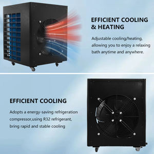 Customized 1.5HP Recirculating Cooled Chiller with Filter Circulating Genuine Ice Bath Cooler and <b>Heater</b> Water Portable Chiller - Product Image 4
