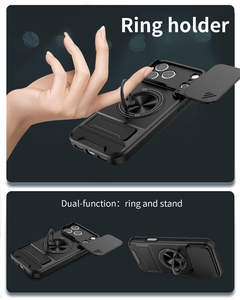 เคสโทรศัพท์มือถือสำหรับ iPhone 18 17 Pro Max พร้อมห่วงแม่เหล็ก ป้องกันกล้องแบบเลื่อน วัสดุ TPU+PC กันกระแทก ดีไซน์สปอร์ต - Product Image 6