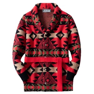 Nouveau cardigan épais pour <span class=keywords><strong>homme</strong></span>, <span class=keywords><strong>mi</strong></span>-<span class=keywords><strong>long</strong></span>, rétro, en jacquard robuste, tricoté, avec lacets, pour l'hiver - Product Image 5