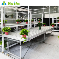 HUIFA 4x8 plateau complet de banc de roulement de flux et de reflux hydraulique avec la roue universelle pour les usines médicales