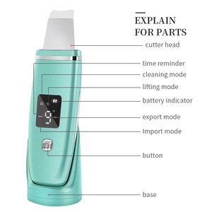 2023 Popular Beauty Personal Care Ultrasonic Facial Exfoliator Powerful Skin Rejuvenation Deep Cleansing <b>Face</b> Skin Scrubber - Product Image 2