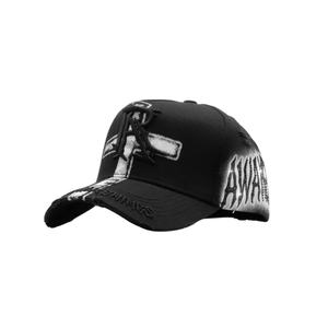Gorra de béisbol de 5 paneles de gamuza Dobby Sombrero G5 con bordado de 'R' cruzado y diseño de letras - Gorro unisex para adultos de Halloween - Product Image 2