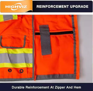<span class=keywords><strong>Hi</strong></span> <span class=keywords><strong>VIS</strong></span> Class 2 vest nhiều túi khả năng <span class=keywords><strong>hi</strong></span>ển thị cao phản quang quần áo an toàn cho nam giới phụ nữ ANSI tiêu chuẩn làm việc xây dựng - Product Image 5