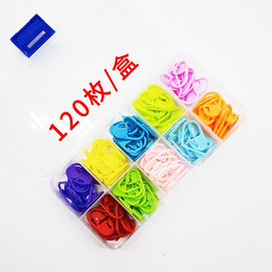Plastic Safety Pins 120 Pieces Candy Color <b>Sewing</b> Kit Portable Auxiliary Tool <b>Box</b> - Product Image 1