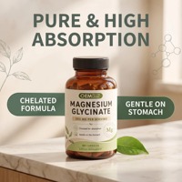 Capsules de glycinate de magnésium et de L-théanine végétariennes OEM avec vitamines et minéraux pour le sommeil, la relaxation musculaire et le soutien nerveux