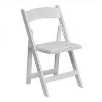 Chaise pliante rembourrée en résine blanche à prix d'usine pour événements et mariages – Vente en gros de chaises pliantes en résine blanches