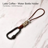 Mousqueton multifonctionnel en paracorde pour bouteille d'eau, clip de suspension en corde tressée pour sac à dos, équipement de plein air pour la randonnée et les voyages