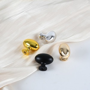 Wholesale Child-Safe Oval ABS Cabinet <strong>Knob</strong>, Single Hole Pull Non-Toxic Finish for Kitchen Bathroom Drawer, Free Screws - Product Image 4