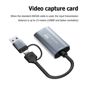 Convertisseur vidéo HD-MI HDTV HD 4K 60Hz 1080P 60fps, carte de capture USB 3.0 pour diffusion en direct - Product Image 5