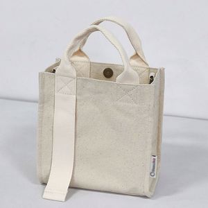 Custom Design Heavy Canvas <b>Tote</b> <b>Bag</b> Plain with <b>Zipper</b> Pocket - Product Image 5