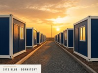 Maison conteneur modulaire préfabriquée à montage rapide pour chantier de construction