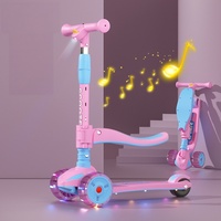 Trottinette à trois roues durable anti-basculement, plateforme à trois roues pour les activités de parc des enfants