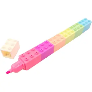 أقلام تلوين صغيرة ملونة كتل تركيب أقلام تحديد أقلام تحديد
