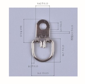 Gancio ad anello a D Shanfeng da 30 libbre con 1 foro per appendere specchi e quadri - Product Image 2