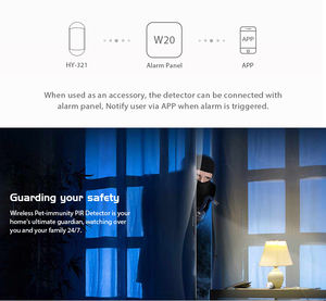 433 mhz ארוך טווח נמוך צריכת חשמל אנטי גניבה אלחוטי חיות מחמד חסינות PIR גלאי - Product Image 3