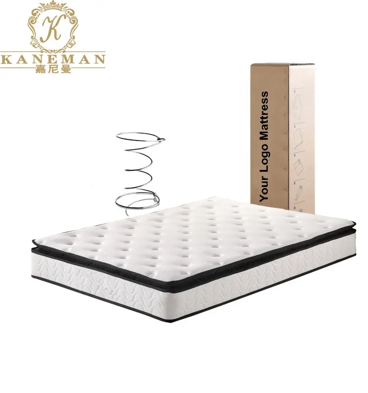 sleep well mattress king size Pillow Top Spring Mattress compressed mattress bed in a box
