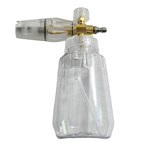 High <b>Pressure</b> Water Gun Foam <b>Sprayer</b> 1000ml Clear Jar Manual Car Wash Tool With Quick Connect Fitting - Product Image 1
