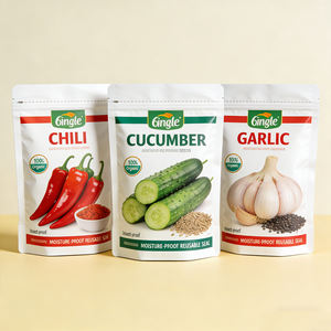 Sac d'emballage imprimé pour graines, échantillon gratuit d'usine, sac en plastique biodégradable, fermeture éclair, emballage étanche à l'humidité, toutes sortes de graines - Product Image 2