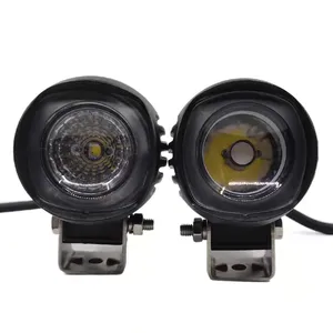 Transformadores de faros auxiliares para motocicleta, focos LED de 10W