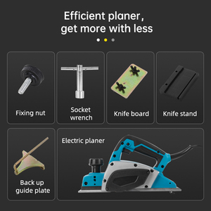 Raboteuses à bois électriques à main épaisseur de bureau pour le travail du bois raboteuse électrique machinerie outils de <span class=keywords><strong>menuiserie</strong></span> mini raboteuse électrique - Product Image 6