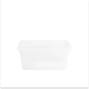 GN 1/9 150MM Container Without Lid Stackable <b>Freezer</b> Safe Plastic Pan For Long Term Food Storage - Product Image 3