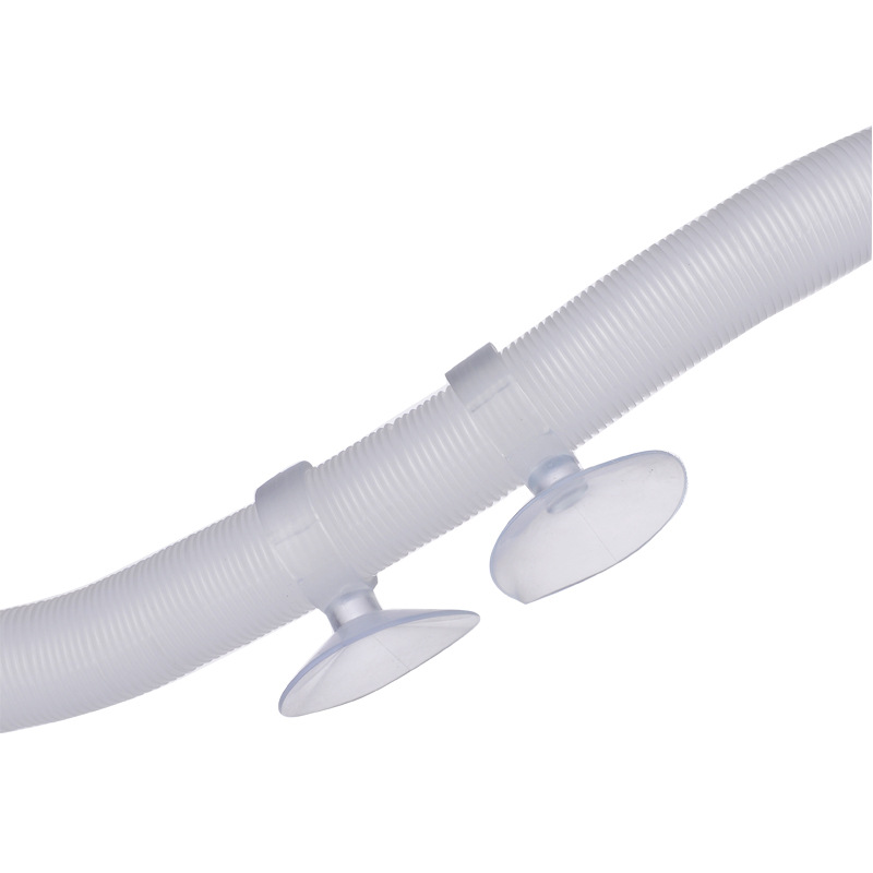 Tuyau télescopique blanc + 2 ventouses