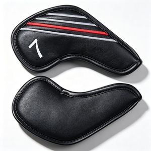 Ensemble de fers de golf personnalisés <span class=keywords><strong>en</strong></span> usine et housse de tête de putter <span class=keywords><strong>en</strong></span> cuir PU de qualité supérieure avec broderie et logo, design personnalisé - Product Image 2