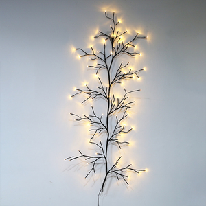Warm White LED Lighted Twine <strong>Twig</strong> Branch <strong>Lights</strong> <strong>with</strong> 100pcs LEDs 8 Functions Dimmable Remote for Holiday Decoration - Product Image 1
