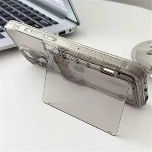 Soporte de bolsa con ranura para tarjeta transparente a la moda para <span class=keywords><strong>iPhone</strong></span> 16 15 14 Plus 13 <span class=keywords><strong>11</strong></span> 12 Pro Max <span class=keywords><strong>funda</strong></span> de billetera acrílica a prueba de golpes hecha de TPU - Product Image 3