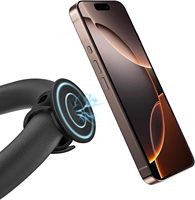 Accesorios para Teléfono, Soporte Magnético Doble para Teléfono, Compatible con Cintas de Correr, Peloton, Soporte para Teléfono con Correa de Estilo Deportivo