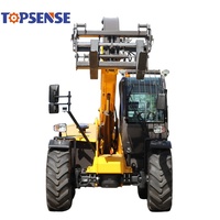 Topsense 3 tonnes 5 tonnes 7 tonnes 10 tonnes petit chargeur télescopique Mini chariot télescopique 7M 10M 14M 18M chargeur à flèche télescopique avec EPA