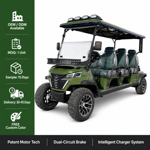<span class=keywords><strong>Voiture</strong></span> de golf électrique 60V pour 6 passagers, frein hydraulique double <span class=keywords><strong>circuit</strong></span>, suspension MacPherson, sécurité anti-coup de manivelle brevetée, vente en gros - Product Image 2