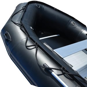 Yacht Sportivo Gonfiabile da 15,4 Piedi Gommone Zattera Pontone in Alluminio PVC con Pavimento in Alluminio Spesso 1,2mm per Lago Immersioni Pesca e Soccorso - Product Image 3