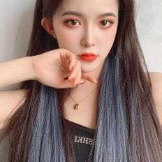 วิกผมสีบริดจ์ของน้องสาวผม6P ชุดแอชเจลสีฟ้าสำหรับคอสเพลย์ผงสีเขียว - Product Image 1
