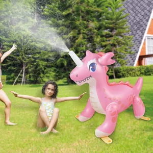 Großhandel umwelt freundliche PVC Garten aufblasbare Meerjungfrau Sprinkler Wasser Sprinkler Spray Spielzeug im Freien