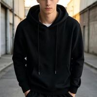 Sweat à capuche en molleton français ODM pour hommes, coupe ample, col à capuche, vente en gros, unisexe