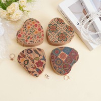WS211 Nouvelle Boîte de Rangement de Luxe pour Bijoux, avec Impression Spéciale Colorée, pour Bagues, Boucles d'Oreilles, Colliers, Pendentifs, Idéale pour Cadeau, Maison et Magasin
