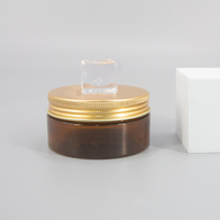 Pot rond en plastique PET pour crème contour des yeux, 200g, rechargeable, avec couvercle à vis, emballage DIY pour soins de la peau, vente en gros usine
