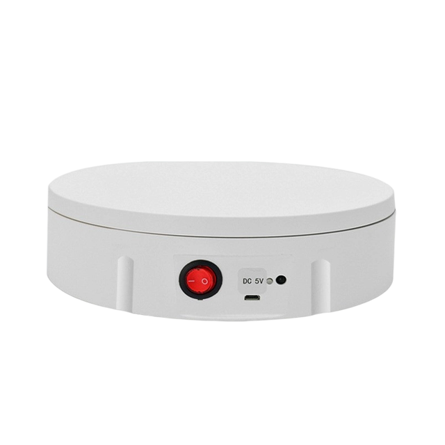 Large Load Capacity Electric Rotating Display Turntable Remote Control with Low Noise Motor for Product Photography Video Live