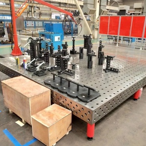 Table de soudage en acier/fer fonte D28, version robuste pour la construction de machines lourdes - Product Image 2